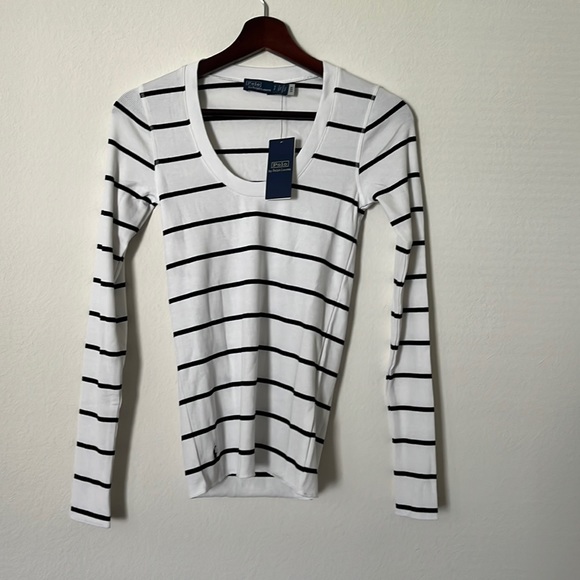 NWT:Polo Ralph Lauren’s women blue label long sleeve. material quality is great. - Picture 1 of 11